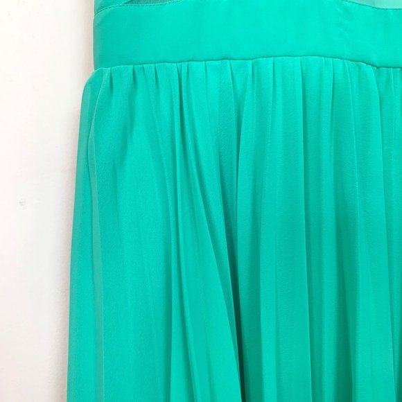 NWT ASOS Mint Green Sleeveless Cami Pleated Midi Dress Sz 8 - Picture 4 of 14
